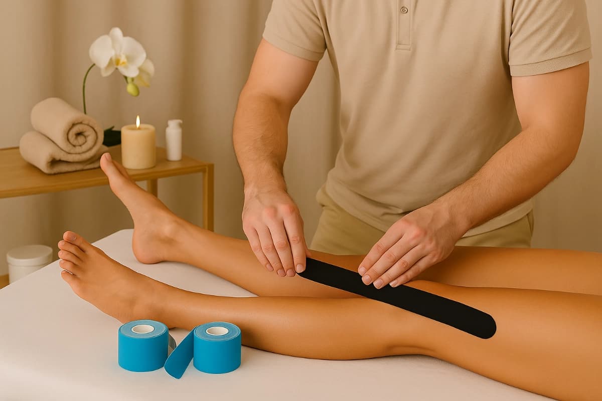 Fuss Kinesio Tape Anwendung